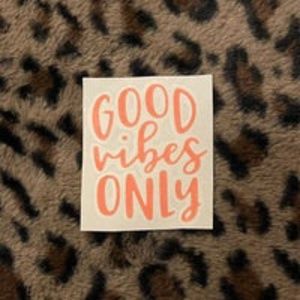 Good Vibes Only Vinyl Decal